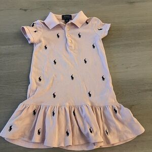 Polo by Ralph Lauren Light Pink Polo with Black Embroidery